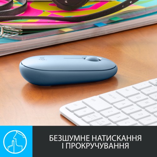 Мишка Logitech M350 Wireless Blue Grey (910-005719)