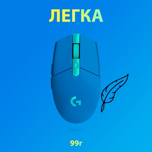 Мишка Logitech G305 Lightspeed Blue (910-006014)