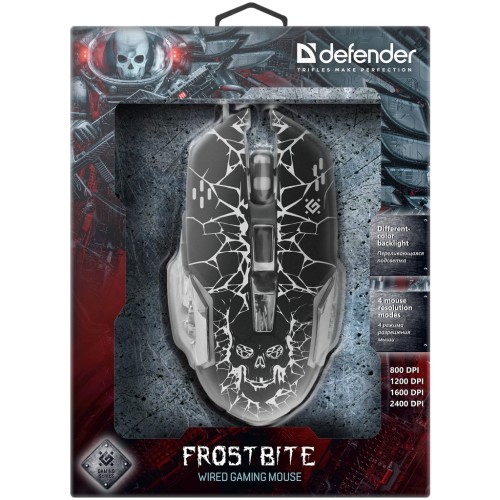 Мишка Defender FrostBite GM-043 USB Black (52043)