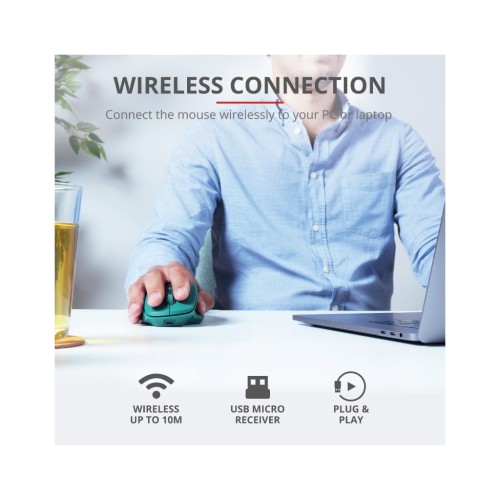 Мишка Trust Ozaa Rechargeable Wireless Blue (24034)