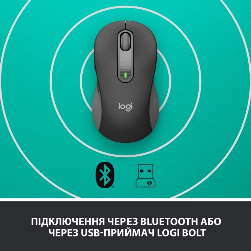 Мишка Logitech Signature M650 Wireless Graphite (910-006253)