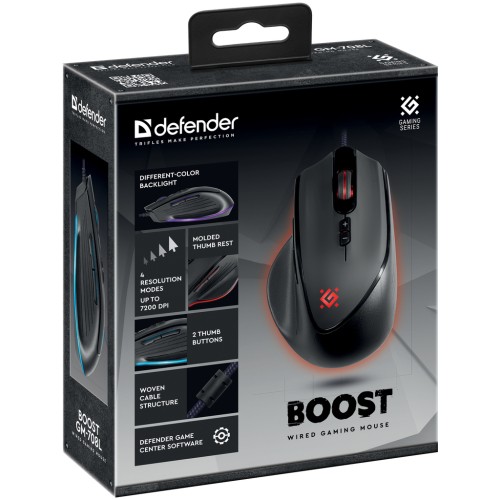 Мишка Defender Boost GM-708L USB Black (52708)