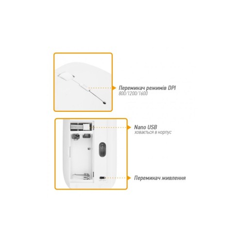 Мишка Piko MSX-016 White (1283126467110)