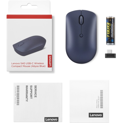 Мишка Lenovo 540 USB-C Wireless Abyss Blue (GY51D20871)