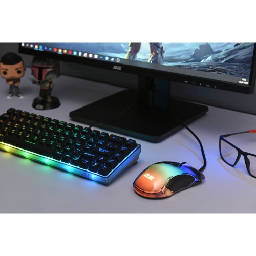 Мишка 2E MG345 RGB USB Transparent (2E-MG345TR)