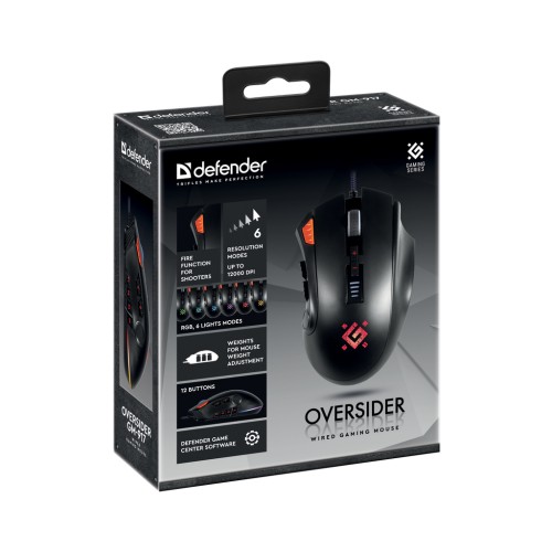 Мишка Defender Oversider GM-917 USB Black (52917)