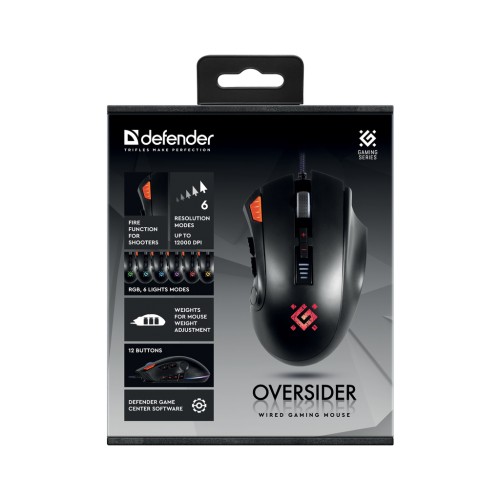 Мишка Defender Oversider GM-917 USB Black (52917)