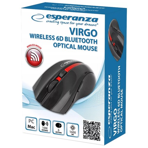 Мишка Esperanza Virgo 6D Bluetooth Red (EM129R)