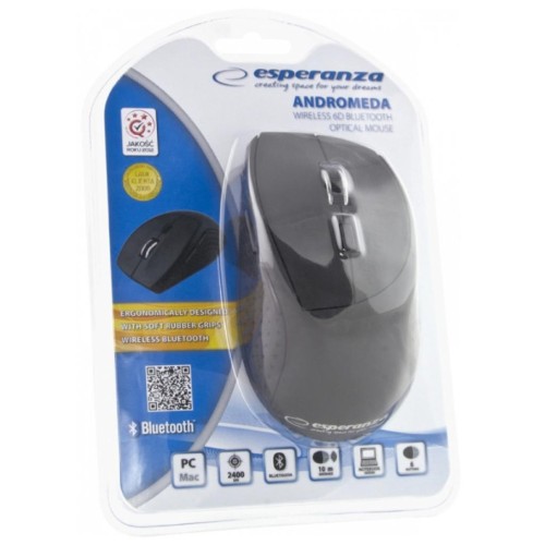 Мишка Esperanza Andromeda Bluetooth Black (EM123K)