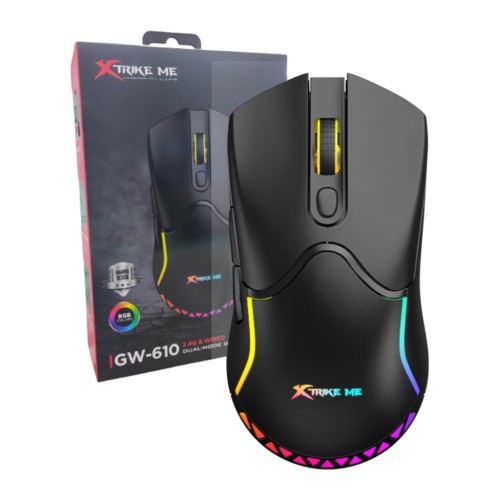 Мишка Xtrike ME GW-610 Wireless RGB Black (GW-610)