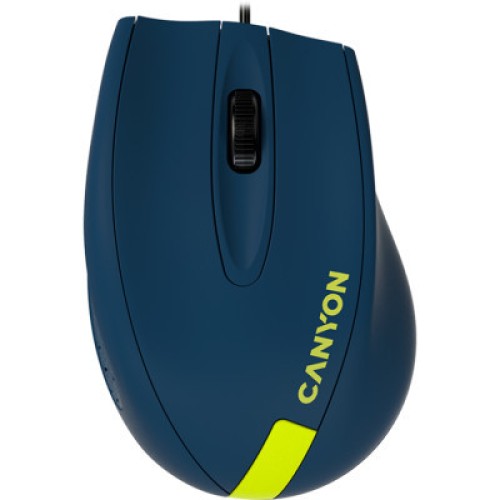 Мишка Canyon M-11 USB Blue/Yellow (CNE-CMS11BY)