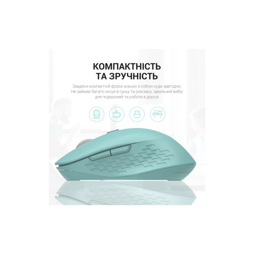 Мишка OfficePro M230M Silent Click Wireless/Bluetooth Mint (M230M)