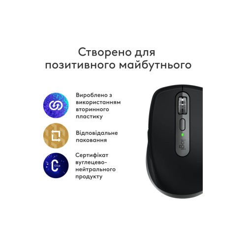 Мишка Logitech MX Anywhere 3S для MAC Wireless Space Grey (910-006947)