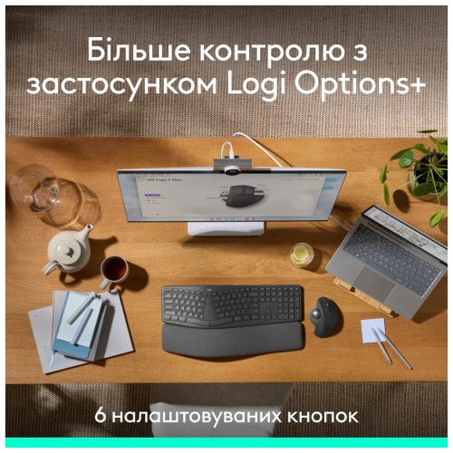 Мишка Logitech MX Ergo S Bluetooth Graphite (910-007260)