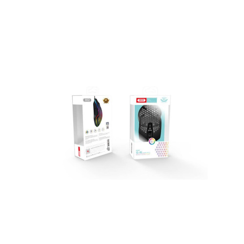 Мишка XO M4 4000 DPI RGB USB Black (XO-M4-BK)