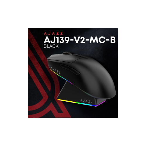 Мишка Ajazz AJ139 V2 MC Wireless/Bluetooth/USB Black (AJ139-V2-MC-B) Мишка Ajazz AJ139 V2 MC Wireless/Bluetooth/USB Black (AJ139-V2-MC-B)