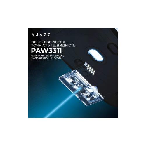 Мишка Ajazz AJ139 V2 MC Wireless/Bluetooth/USB Black (AJ139-V2-MC-B) Мишка Ajazz AJ139 V2 MC Wireless/Bluetooth/USB Black (AJ139-V2-MC-B)