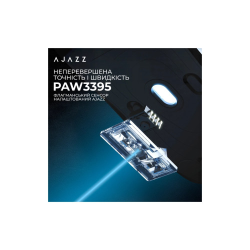 Мишка Ajazz AJ159PRO Wireless/Bluetooth/USB Charging Dock White (AJ159-PRO-W)