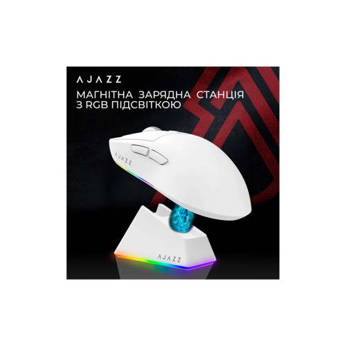 Мишка Ajazz AJ139 V2 MC Wireless/Bluetooth/USB White (AJ139-V2-MC-W) Мишка Ajazz AJ139 V2 MC Wireless/Bluetooth/USB White (AJ139-V2-MC-W)