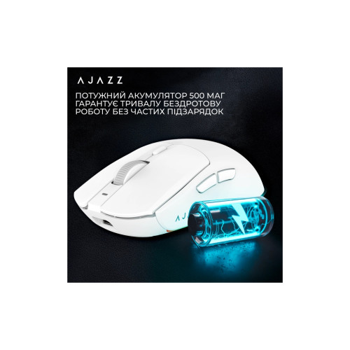 Мишка Ajazz AJ139 V2 MC Wireless/Bluetooth/USB White (AJ139-V2-MC-W) Мишка Ajazz AJ139 V2 MC Wireless/Bluetooth/USB White (AJ139-V2-MC-W)