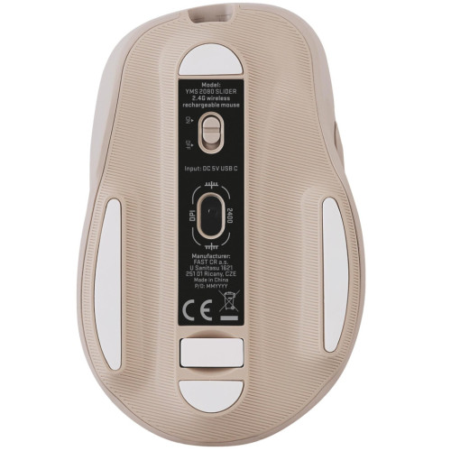Мишка YENKEE YMS 2080BG Slider Wireless Beige (45019321)