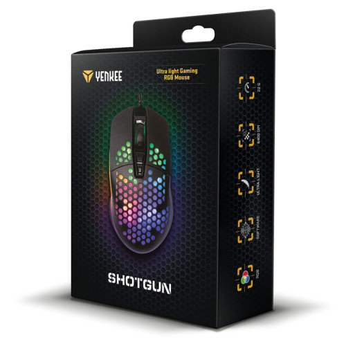 Мишка YENKEE YMS 3030BK Shotgun USB Black (45015501)