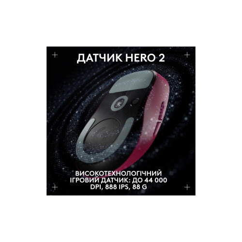 Мишка Logitech G Pro X Superlight 2 Dex Wireless Pink (910-007373)