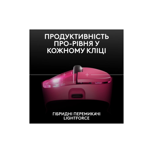 Мишка Logitech G Pro X Superlight 2 Dex Wireless Pink (910-007373)