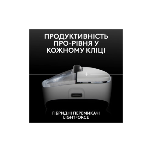 Мишка Logitech G Pro X Superlight 2 Dex Wireless White (910-007365)