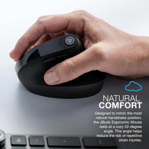 Мишка Jlab JBuds Vertical Ergonomic Wireless Black (IEUMJBERGORBLK82)