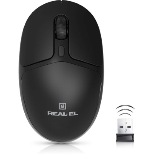 Мишка REAL-EL RM-335W Wireless Black (EL123200055)