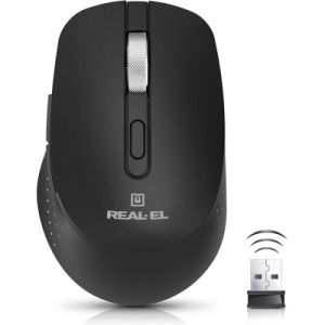 Мишка REAL-EL RM-380W Wireless Black (EL123200057)