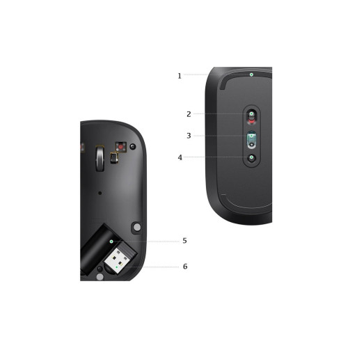 Мишка Ugreen MU001 Portable Wireless Black (90372)