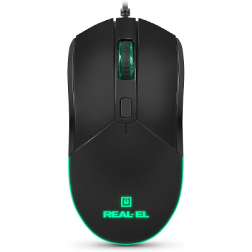 Мишка REAL-EL RM-515 USB Black (EL123200059)