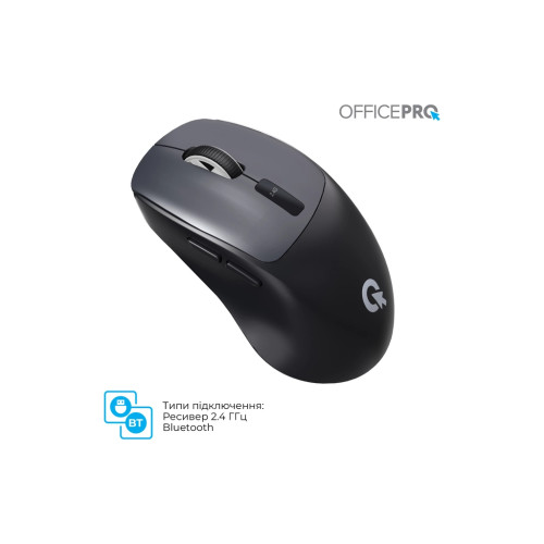 Мишка OfficePro M398B Wireless/Bluetooth Black (M398B) Мишка OfficePro M398B Wireless/Bluetooth Black (M398B)
