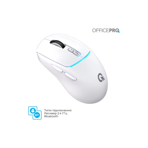 Мишка OfficePro M468W Wireless/Bluetooth White (M468W) Мишка OfficePro M468W Wireless/Bluetooth White (M468W)
