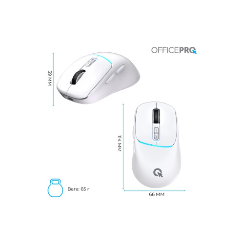 Мишка OfficePro M468W Wireless/Bluetooth White (M468W) Мишка OfficePro M468W Wireless/Bluetooth White (M468W)