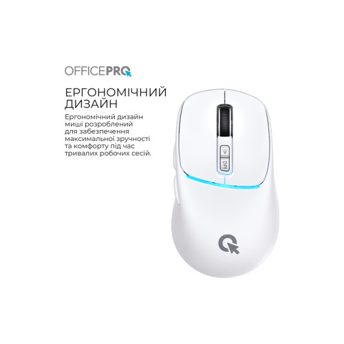 Мишка OfficePro M468W Wireless/Bluetooth White (M468W) Мишка OfficePro M468W Wireless/Bluetooth White (M468W)