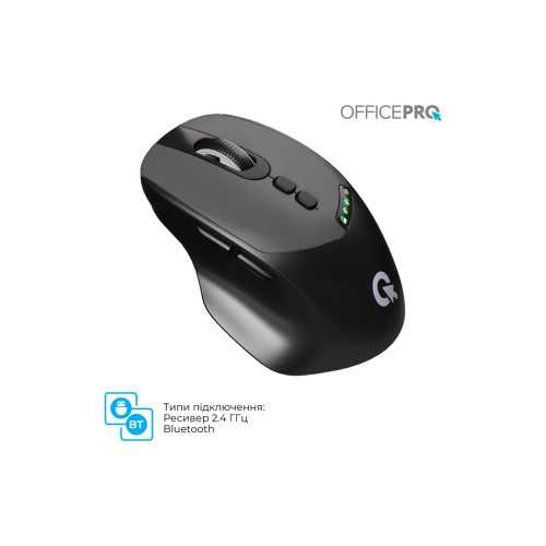 Мишка OfficePro M520B Wireless/Bluetooth Black (M520B) Мишка OfficePro M520B Wireless/Bluetooth Black (M520B)