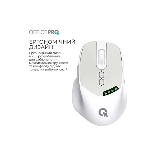Мишка OfficePro M520W Wireless/Bluetooth White (M520W) Мишка OfficePro M520W Wireless/Bluetooth White (M520W)