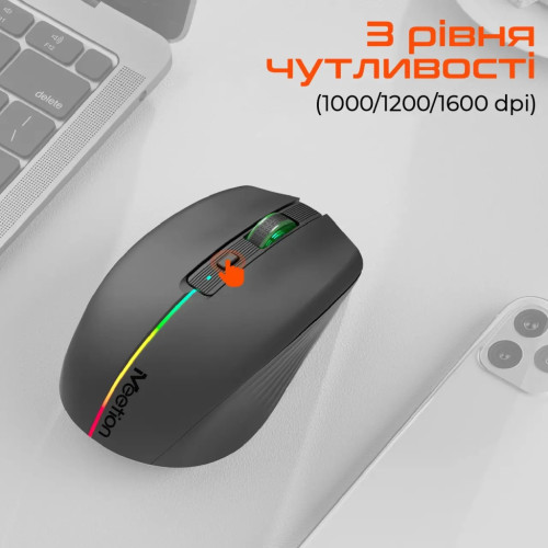 Мишка Meetion BTM002 Wireless/Bluetooth Black (MT-BTM002-A) Мишка Meetion BTM002 Wireless/Bluetooth Black (MT-BTM002-A)