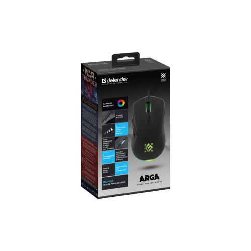 Мишка Defender Arga GM-049 USB Black (52049)