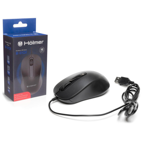 Мишка Hölmer M-01OF USB Black (M-01OF)