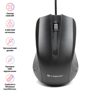 Мишка Hölmer M-02OF USB White (M-02OF)