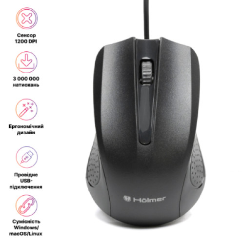 Мишка Hölmer M-02OF USB White (M-02OF)