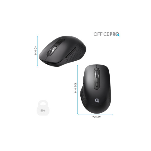Мишка OfficePro M265B Wireless/Bluetooth Silent Click Black (M265B) Мишка OfficePro M265B Wireless/Bluetooth Silent Click Black (M265B)