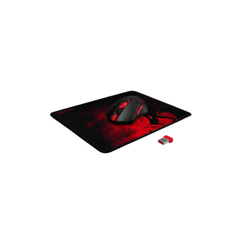 Мишка Defender M601WL-BA Wireless + mouse pad Black/Red (78227)