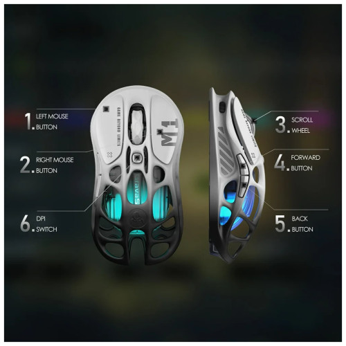 Мишка GravaStar Mercury M1 Pro RGB Wireless/Bluetooth/USB Gradient Black (GRAVASTAR_M1_PRO_GBLK)