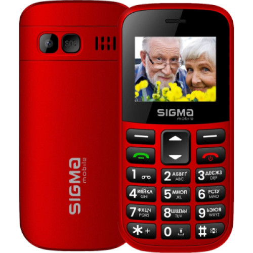 Мобільний телефон Sigma Comfort 50 EASY TYPE-C Red (4827798585221)