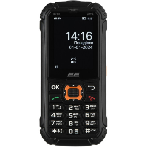 Мобільний телефон 2E R240 2025 Black (694743657623)